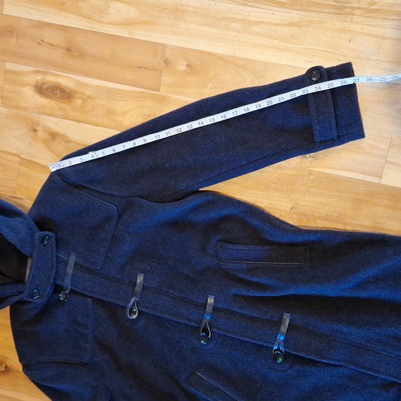 Vince Mens Duffel Toggle Coat Size Large Alpaca Wool Designer Luxury - Picture 8 of 16